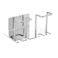 加厚镜面款 不锈钢牙具架卫生间置物架浴室壁挂式卫浴用品牙刷架套装免打孔