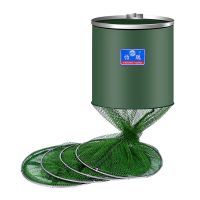 军绿 25#1.5米 黑坑鱼护装鱼网兜钓鱼网涂胶鱼护网不锈钢渔护速干渔户鱼兜渔网兜