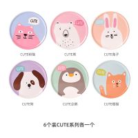 6个CUTE图案各一个 北欧简约隔热垫防烫餐桌垫厨房耐高温砂锅垫家用碗垫盘子垫防热垫