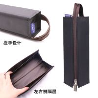 黑色单个(无赠品) 日本KOKUYO国誉笔袋方形对开式大容量学生用简约ins笔袋男女通用