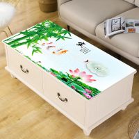 竹子-1号款式 桌布尺寸 50*100cm pvc环保软玻璃3D印花防水防烫防油客厅茶几床头柜餐卓垫塑料桌布