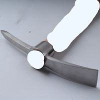 不锈钢镐头一个(不含手柄) 不锈钢镐头户外小洋镐十字镐登山镐挖笋锄头双头镐军工农用工具镐