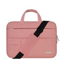 12寸粉色 笔记本电脑包男女手提包13寸15.6寸联想戴尔单肩包多功能包内胆包