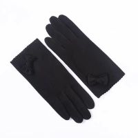 特价款910款式1-黑色薄款 L 手套女士冬季保暖加绒可爱学生骑车用冬天防寒加厚韩版触屏麂皮绒