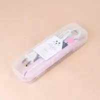 粉色直发器[送收纳盒] 卷发棒直发器女两用大卷直发烫发器懒人刘海神器小型夹板蓬松头。