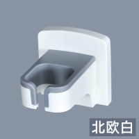 北欧白[1个装] 吹风机置物架免打孔挂架卫生间墙上支架子家用浴室厕所电吹风收纳