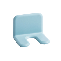 浅蓝 物鸣免打孔简易电吹风机架子壁挂架吸盘式浴室置物架卫生间收纳架