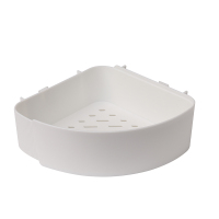 三角置物架 [白色] 卫生间置物架浴室用品大全洗澡间粘E墙挂架免打孔三角沐浴露洗发