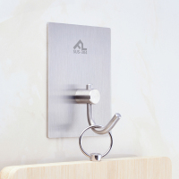 加大加厚菜板挂钩 YUYU不锈钢厨房厨具砧板铁锅菜板挂钩不打孔强力粘墙包包挂钩门后