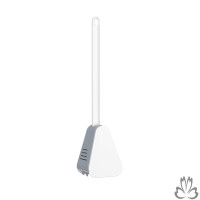 白色42.8*10.6*7.7cm纸盒装 卫生间马桶刷置物架挂墙式硅胶家用无死角免打孔壁挂式厕所刷子