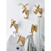 北欧轻奢挂衣钩创意玄关入户墙面装饰挂钩钥匙架免打孔衣帽架粘钩