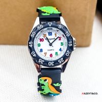 黑色 可爱儿童卡通手表韩版时尚男孩女孩硅胶防水石英电子表
