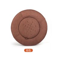 棕-圆形-普通款 隔姜盘+艾灸图+艾柱夹 艾灸盒随身灸家用湿气艾灸仪器养生蒲团艾灸坐垫家用妇科宫寒全身