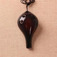 长嘴款 陶笛6孔初学入门者演奏乐器陈情笛子 六孔中音陶笛小号送教材黑陶