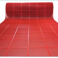 纯色熟胶六角 红色 90cm*40cm 塑料PVC镂空防滑垫可剪裁家用地垫门厅防滑垫浴室厕所防滑隔水垫