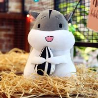 灰色开心(不抱瓜子) 30厘米(送香包) 可爱仓鼠抱枕毛绒玩具儿童玩偶布娃娃超萌胖仓鼠公仔女生生日礼物