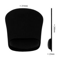 黑色 鼠标垫板加厚鼠标软垫护腕简约手腕办公室用品电脑降压小鼠标软垫