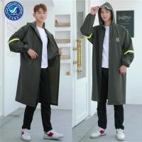 军绿-905款全胶长衣款 XL码-170-175cm 小燕子雨衣雨裤套装男性加厚外卖骑行分体防暴雨长款全身防水雨披