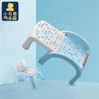 月白蓝 小白熊儿童洗头躺椅宝宝洗头椅子两用小孩洗头床可折叠洗头神器