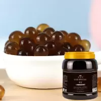 黑糖味 2.5kg/瓶 5斤魔豆免煮珍珠奶茶专用原料黑糖脆波波即食水晶刨冰水果捞配料