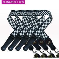 格子背带 吉他背带时尚格子英国摇滚电吉他背带民谣吉他背带木吉他背带