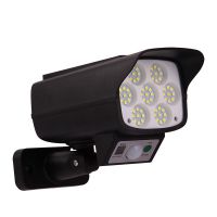 智能遥控[仿真监控灯]160W 全年0电费[阴雨天不断电] 太阳能照明灯路灯庭院灯人体感应户外防水农村大门防贼灯仿真监控