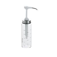 白色300ml 蚝油瓶压嘴挤压按压式家用玻璃蚝油专用挤压器酱料蜂蜜泵头神器