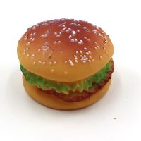 汉堡包+汉堡包 颜色随机发 狗狗玩具惨叫鸡磨牙训练泰迪金毛小狗发声耐咬玩具怪叫球宠物玩具