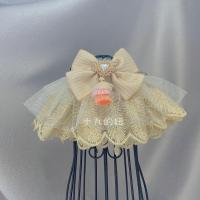 XS 原创猫围脖狗项圈可爱装饰品蕾丝蝴蝶结围嘴气质风围兜小型犬披肩