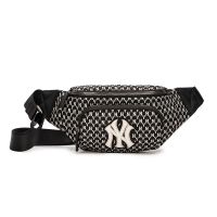 黑色 2021秋冬斜挎包腰包NY满标男女款潮流收纳斜挎包 胸包