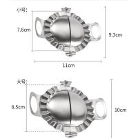 正常大小 不锈钢原色 304不锈钢饺子器家用大号饺子模具商用包饺子神器手动水饺工具