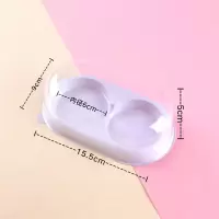 两粒装(150x85x50mm) 50套 雪媚娘蛋黄酥包装盒烘焙2/3/4粒西点泡芙肉松小贝青团麻薯打包盒