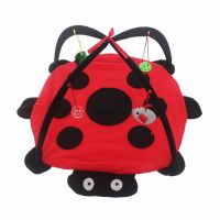 红色甲壳虫61*61*34厘米 猫咪喜爱逗猫玩具套装组合 幼猫用品自嗨玩具小猫可折叠帐篷垫子