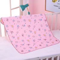 粉色 两只小汪 35厘米*25厘米 共两条 隔尿床垫加厚双面水晶绒防水透气柔软亲肤生理月经垫通用隔尿床单