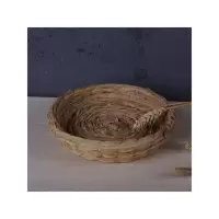 1个平底纯草窝 鸽子特价玩具编巢盆鸟窝宠物孵化赛鸽鸽子窝窝小鸟窝繁殖鸡窝珍珠