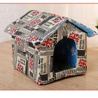英伦黑 S号（长33*宽30*高35） 流浪猫窝狗窝宠物房子四季通用防雨防水可拆洗室外小型犬猫窝别墅