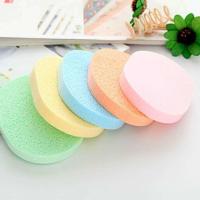 海藻款 厚约1.5厘米 特价体验装一片不送盒 爆款 加大加厚洗脸扑送盒子洁面擦脸卸妆宝宝婴儿海绵挂绳带盒装