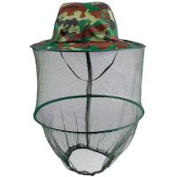 蚊帽1个装 防蚊帽钓鱼帽养蜂帽户外垂钓丛林野营防虫帽夜钓帽
