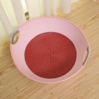 粉包边+凉垫 47*47*12 宠物猫窝 四季可用猫窝 宠物窝猫窝猫房子 泰迪狗窝猫窝