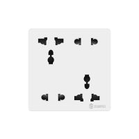 错位万能十孔插座 赞牌86型多功能错位十孔插座家用2个两孔2个三孔10眼电源插座面板