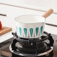 奶锅架 黑色 日本煤气灶锅架防滑炒锅奶锅架子通用燃气灶支架配件灶台辅助架托