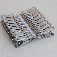 小号16个 防风夹子不锈钢夹衣服小夹子特大号棉被夹衣架晾衣夹晒被子大夹子