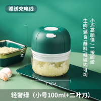 电动绞肉机小号绿色 绞肉机打碎机料理机粉碎机搅拌机多功能家用电动小型商用捣蒜神器