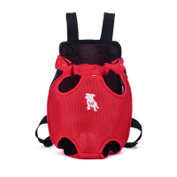 双肩背包*红 S-小型[4斤左右] 宠物狗双肩外出包 狗便携背包 泰迪外出双肩旅行包 宠物狗背包夏