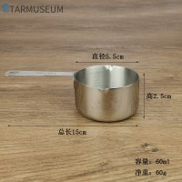 60ml量勺(430不锈钢) 加厚304不锈钢量杯量匙烘焙量具酱汁锅咖啡奶茶计量勺热油小锅