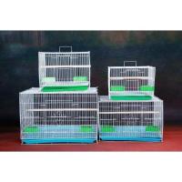 小号35*25*25cm单笼 桃红色 鸟笼鸽子笼虎皮鹦鹉八哥绣眼百灵鸟笼子大号特大号超大繁殖养殖笼