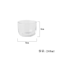 单个布丁杯 日式布丁杯微波炉烤箱及蒸汽高硼硅矮杯慕斯奶杯透明创意玻璃杯