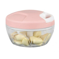 [手动]矮杯 粉色 捣蒜神器充电自动蒜泥机脱皮辣椒姜蓉蒜蓉机电动绞肉机厨房好帮手