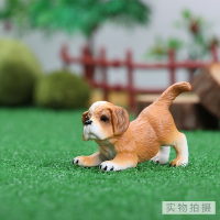 圣伯纳犬—幼崽 仿真动物玩具模型牧场农场套装家禽马牛羊狗猫鸡鹅家禽儿童认知