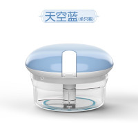 蓝色-迷你[2刀片/200ML]仅适用1人份 手动绞肉机家用搅拌机饺子馅碎菜机家用手拉式切辣椒小型绞菜神器